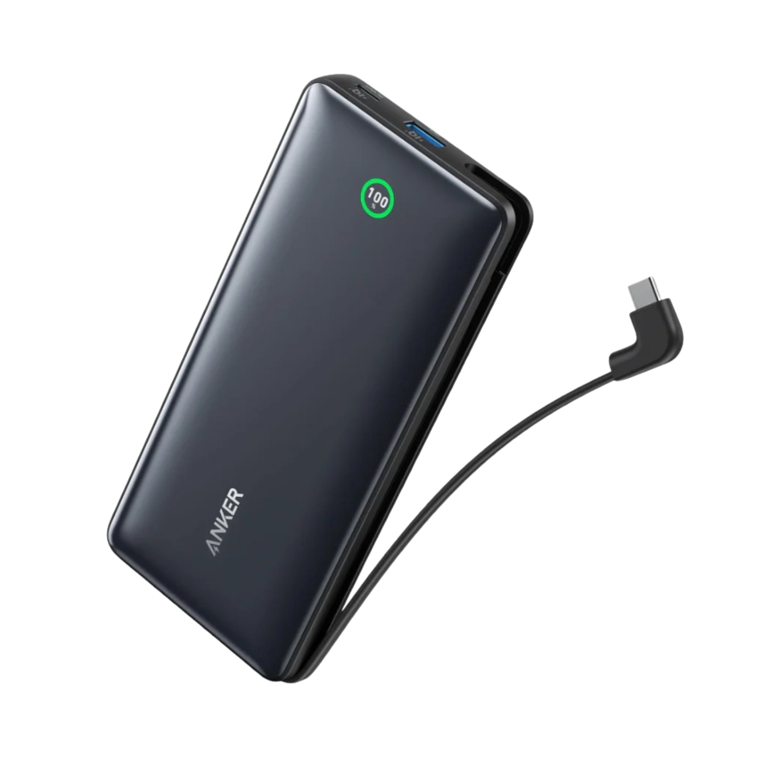 Nano Power Bank (20K, 30W, Built-In USB-C Cable)