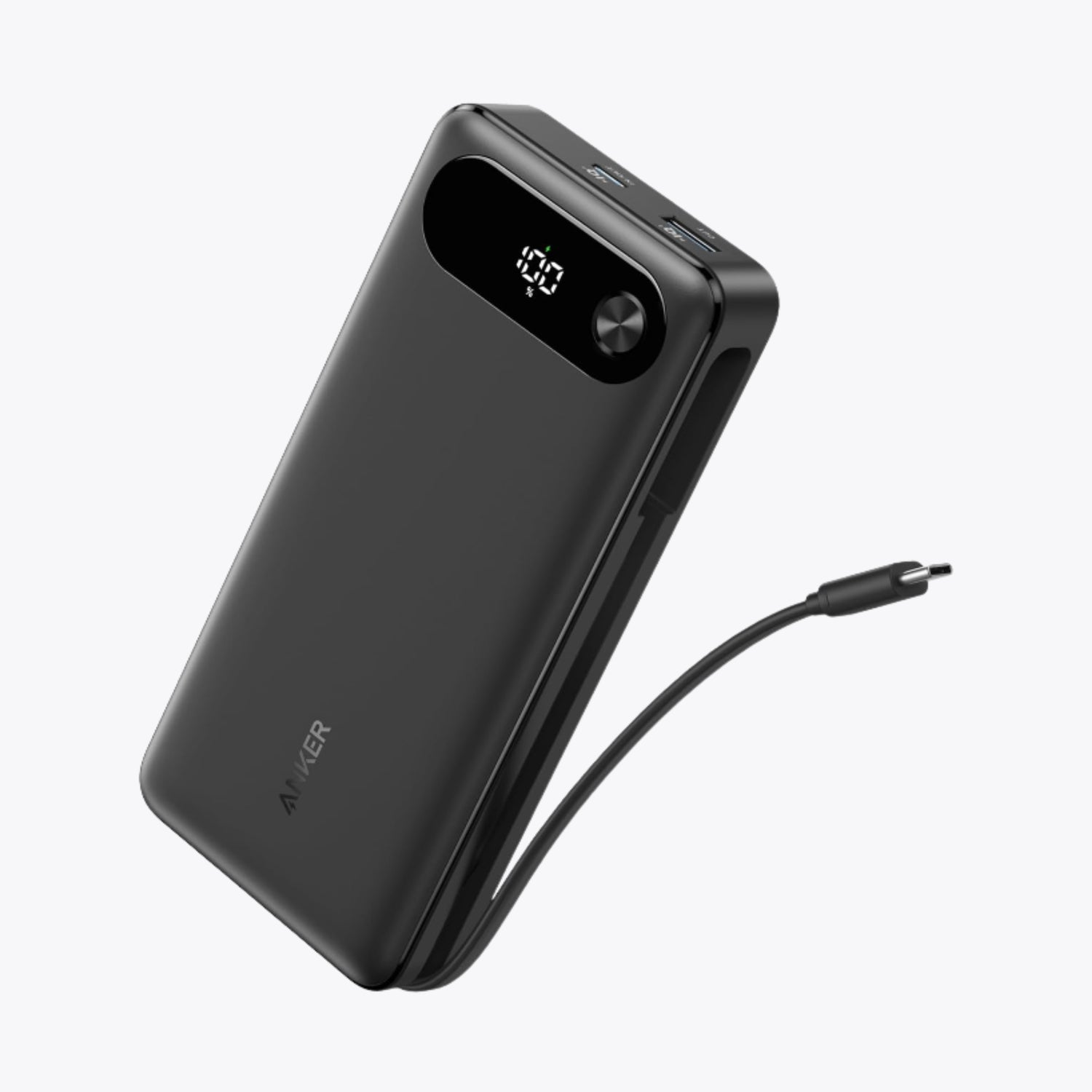 Power Bank (20K, 87W, Built-In USB-C Cable)