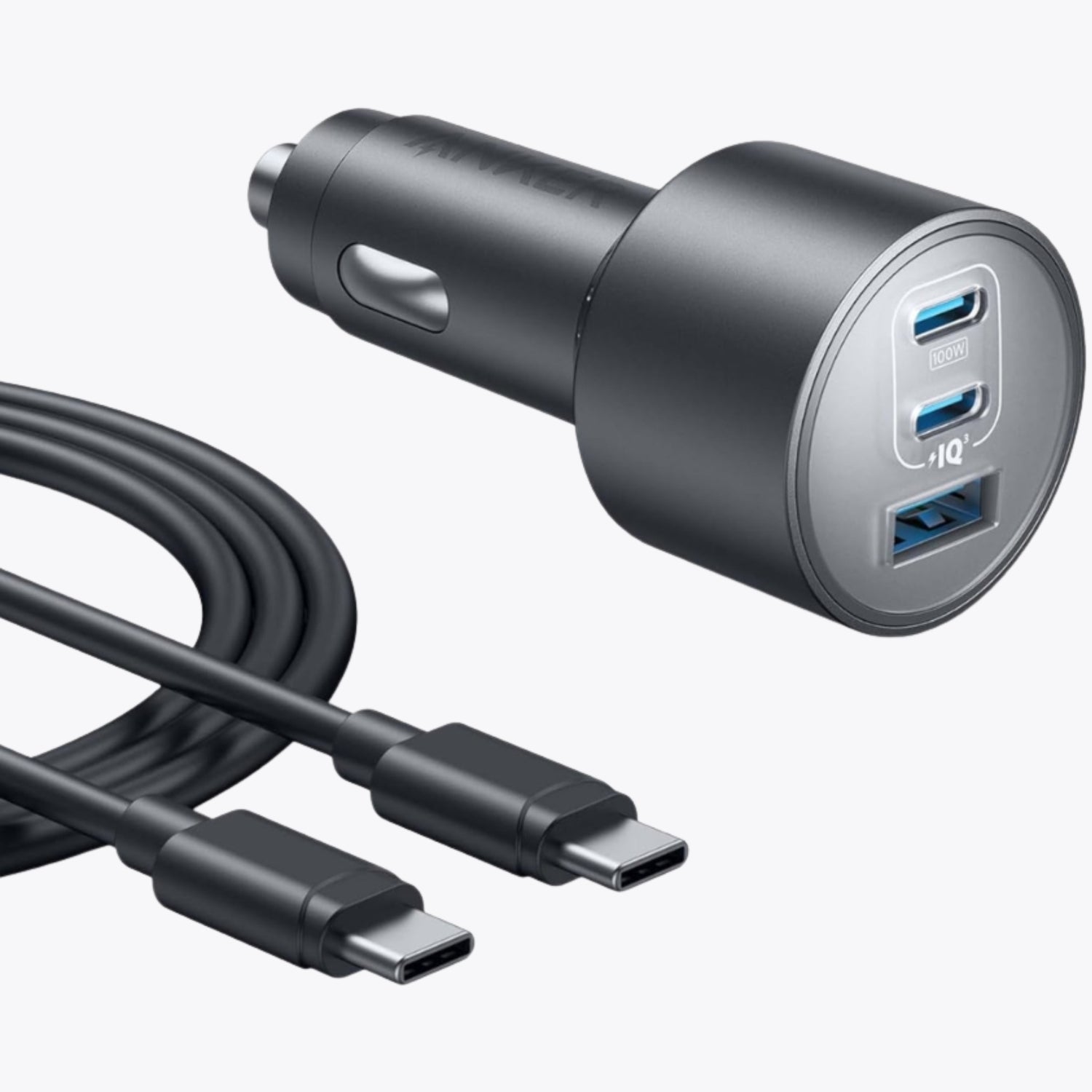 Nano Car Charger (167.5W, 3 Ports)