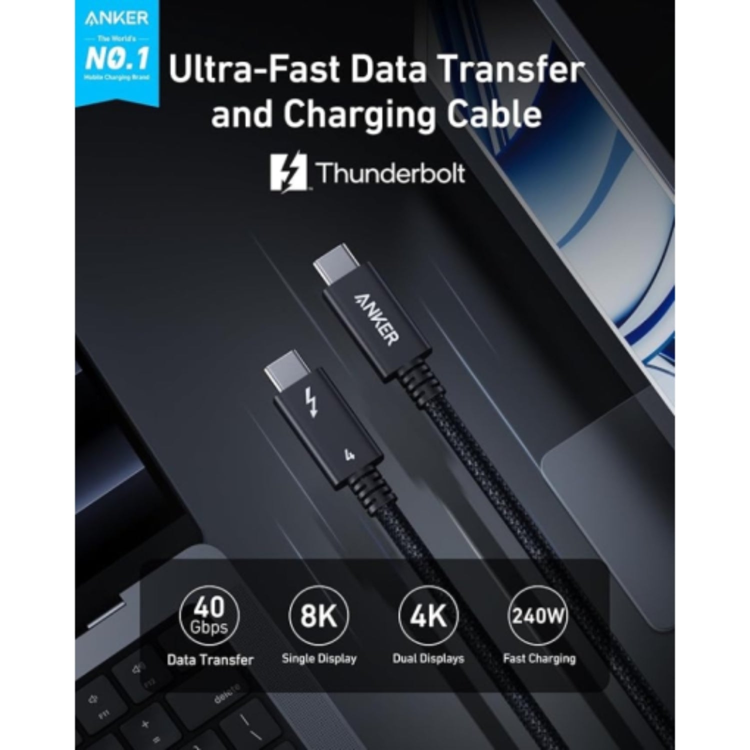 Prime Thunderbolt 4 Cable 1m